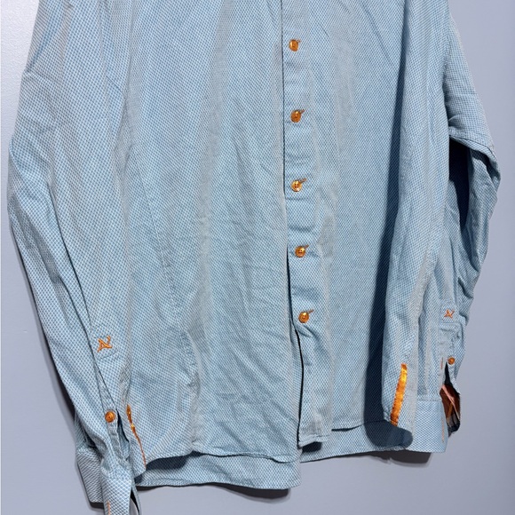 Men's Blue Button-Up Jacket - Picture 2 of 12